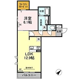 サンクレール小竹向原 2階1LDKの間取り