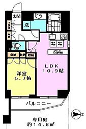 藤和西蒲田コープ 1LDKの間取図画像