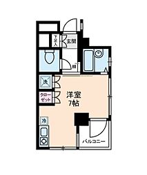スターライト上池袋 3階ワンルームの間取り