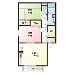 ゼヒランサスB 2LDKの間取図画像