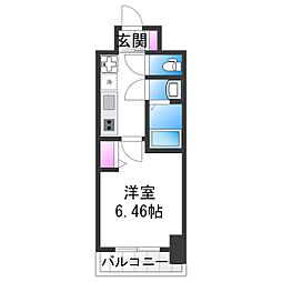 LUXENA住之江公園 6階1Kの間取り