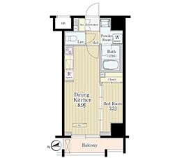 松葉 1LDKの間取図画像