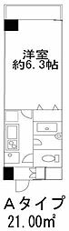 ヒューリックレジデンス参宮橋 1Kの間取図画像