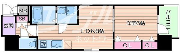 プレサンス心斎橋ニスト ｜大阪府大阪市中央区南船場１丁目(賃貸マンション1LDK・10階・34.53㎡)の写真 その2