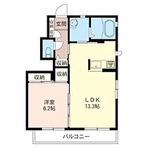 サンライズガーデン　Ａ 00101 ｜ 埼玉県熊谷市円光１丁目4-16（賃貸アパート1LDK・1階・46.83㎡） その2