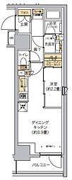 リビオメゾン西麻布 1LDKの間取図画像