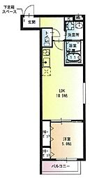 フジパレス門真市駅南 1LDKの間取図画像