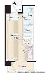 プライムアーバン東中野コート 1Kの間取図画像