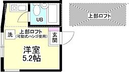 フォレスト大師 ワンルームの間取図画像