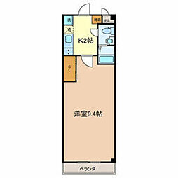 メゾンドサンティエ 1Kの間取図画像
