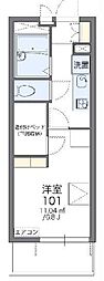 レオパレスインスパイヤ 1Kの間取図画像