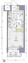 ヴァレッシア武蔵関駅前シティ 1Kの間取図画像