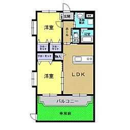 エム・クリオネ 2LDKの間取図画像