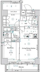 ARKMARK王子 1SLDKの間取図画像