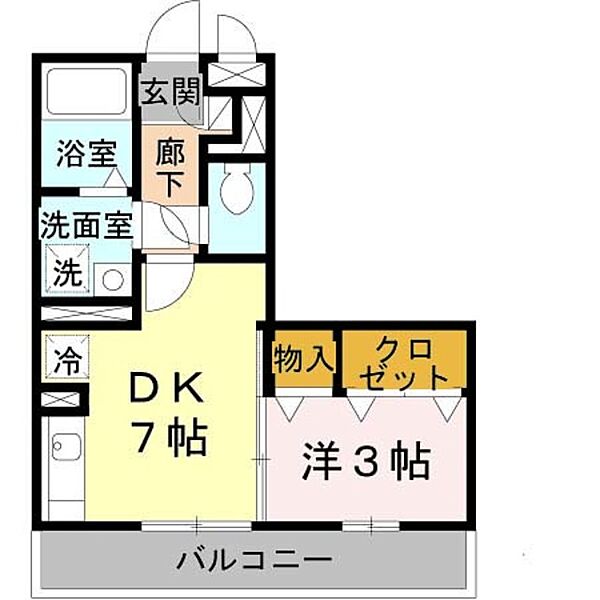 兵庫県伊丹市御願塚５丁目(賃貸アパート1DK・3階・28.28㎡)の写真 その2