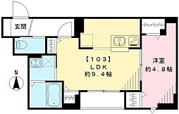グレース・カーサ 1LDKの間取図画像