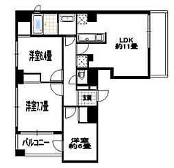ヒューマンハイム中葛西 3LDKの間取図画像