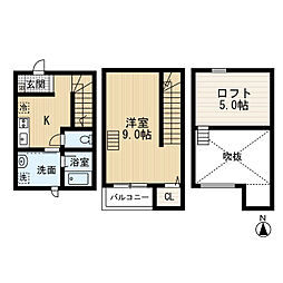 プログレス武庫川東 ワンルームの間取図画像