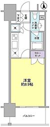 コンフォリア新宿御苑1 1Kの間取図画像