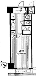 川崎互恵ビルシャンボール川崎砂子 1Kの間取図画像