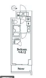 アクシードグランデ川口西3 1Kの間取図画像
