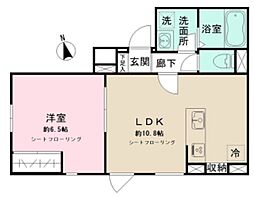 ノルディア奥沢 1LDKの間取図画像