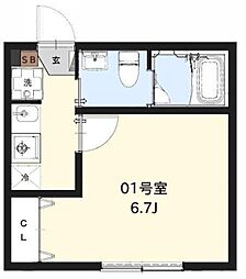 La Premiere 1Kの間取図画像