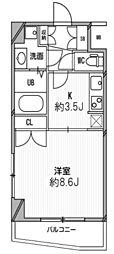 スペーシア高円寺1 1Kの間取図画像