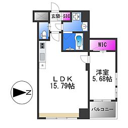プレジオ長田 1LDKの間取図画像