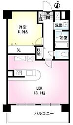 レジデンス・フォンテーヌ 1LDKの間取図画像