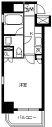 スカイコート初台 1Kの間取図画像