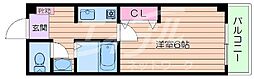 アーサー永井 1Kの間取図画像