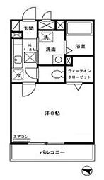 ハイムMoCo 1Kの間取図画像