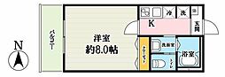 (仮称)キャメルみずほ台4 1Kの間取図画像