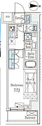 ARKMARK新宿西落合 1Kの間取図画像