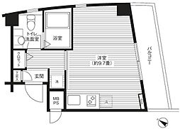 プラザSTH ワンルームの間取図画像