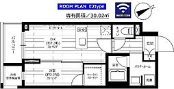 グランドコンシェルジュ六本木 1DKの間取図画像