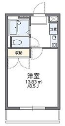 レオパレス麻生川 1Kの間取図画像