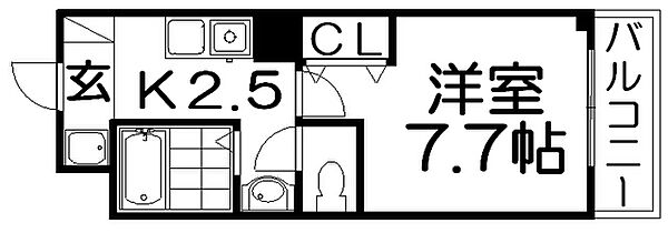 M’PLAZA香里五番館 ｜大阪府寝屋川市松屋町(賃貸マンション1K・6階・23.90㎡)の写真 その2