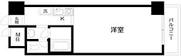 日神プラザ中目黒 ワンルームの間取図画像