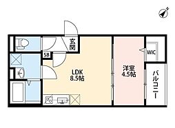 コンフォートM千船 1LDKの間取図画像