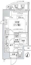 アイル王子ノルド 7階1Kの間取り