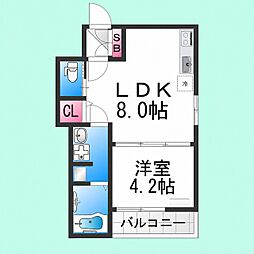 FaseciaAttivo3 1LDKの間取図画像