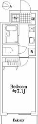 菱和パレス大塚 1Kの間取図画像