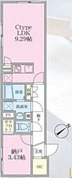 EsTRUTHPlusTABATA 1LDKの間取図画像