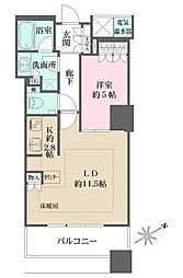 ザ・パークハウス西新宿タワー60 1LDKの間取図画像