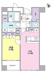 グランカーサ銀座イースト 1LDKの間取図画像