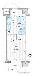 メインステージ元浅草 1Kの間取図画像