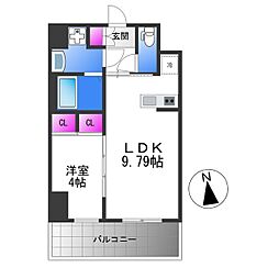 プレジオ永和EURO 1LDKの間取図画像