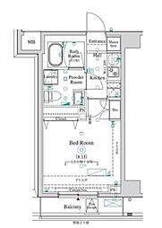 REILISNISHIDAIAZ 1Kの間取図画像